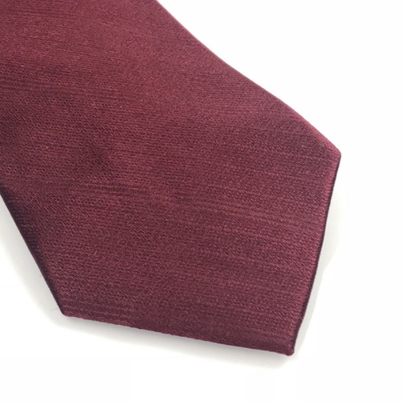 $125 CALVIN KLEIN Men's NECK TIE RED Black SLIM - Picture 3 of 7